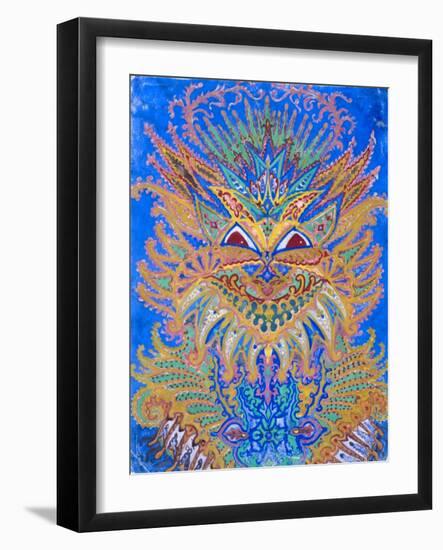 Kaleidoscope Cats VI-Louis Wain-Framed Giclee Print