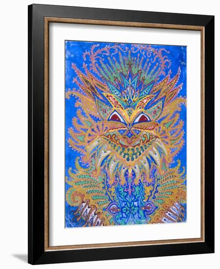 Kaleidoscope Cats VI-Louis Wain-Framed Giclee Print