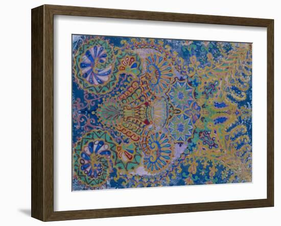 Kaleidoscope Cats VII-Louis Wain-Framed Giclee Print