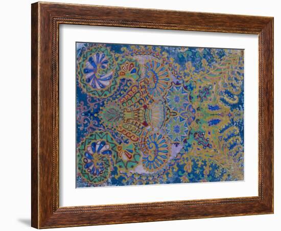 Kaleidoscope Cats VII-Louis Wain-Framed Giclee Print