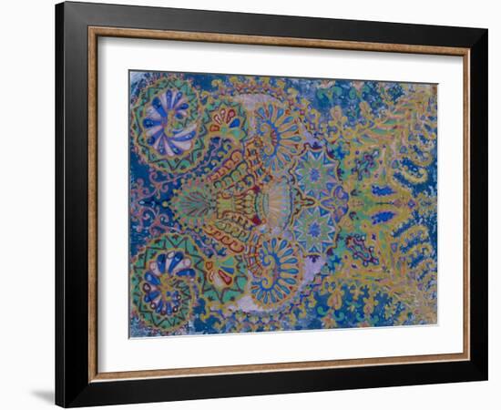 Kaleidoscope Cats VII-Louis Wain-Framed Giclee Print