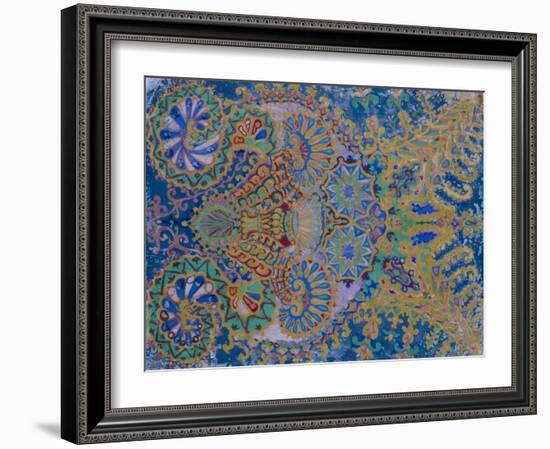Kaleidoscope Cats VII-Louis Wain-Framed Giclee Print