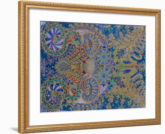 Kaleidoscope Cats VII-Louis Wain-Framed Giclee Print