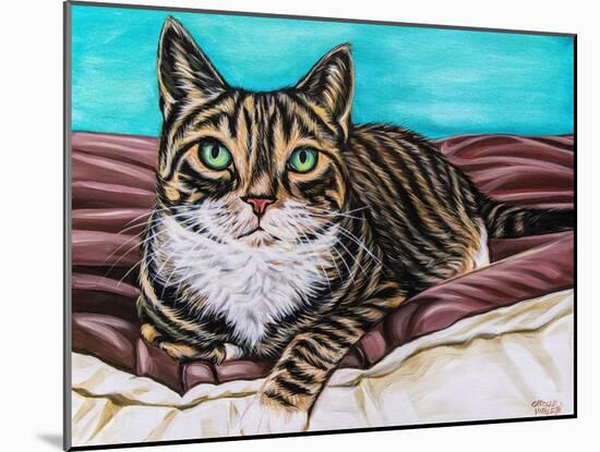 Kaleidoscope Comfy Cat-Carolee Vitaletti-Mounted Art Print