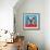 Kaleidoscope Dog II-Carolee Vitaletti-Framed Art Print displayed on a wall