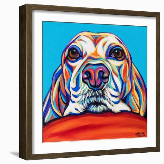 Kaleidoscope Dog II-Carolee Vitaletti-Framed Art Print