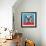 Kaleidoscope Dog II-Carolee Vitaletti-Framed Art Print displayed on a wall