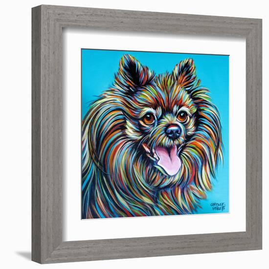 Kaleidoscope Dog III-Carolee Vitaletti-Framed Art Print