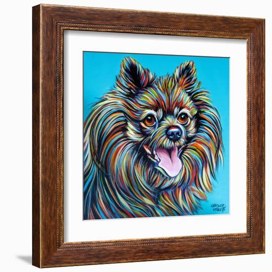 Kaleidoscope Dog III-Carolee Vitaletti-Framed Art Print