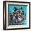 Kaleidoscope Dog III-Carolee Vitaletti-Framed Art Print