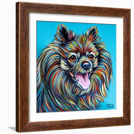 Kaleidoscope Dog III-Carolee Vitaletti-Framed Art Print