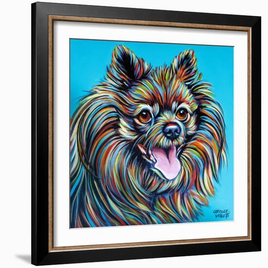 Kaleidoscope Dog III-Carolee Vitaletti-Framed Art Print