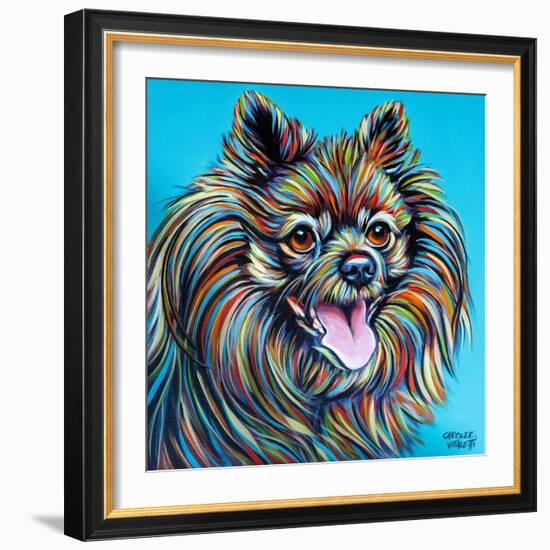 Kaleidoscope Dog III-Carolee Vitaletti-Framed Art Print