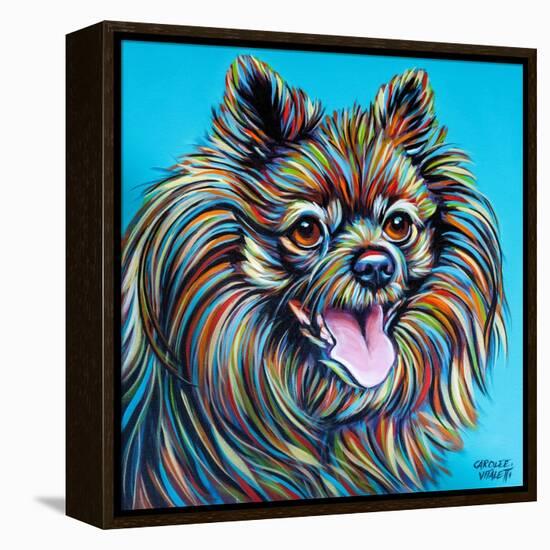 Kaleidoscope Dog III-Carolee Vitaletti-Framed Stretched Canvas