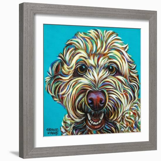 Kaleidoscope Dog IV-Carolee Vitaletti-Framed Premium Giclee Print