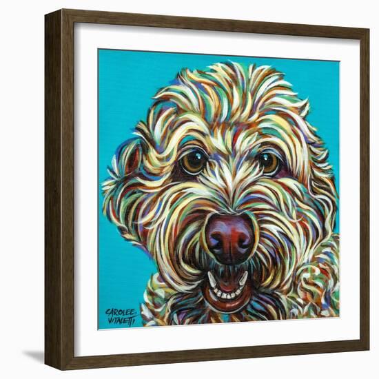 Kaleidoscope Dog IV-Carolee Vitaletti-Framed Premium Giclee Print