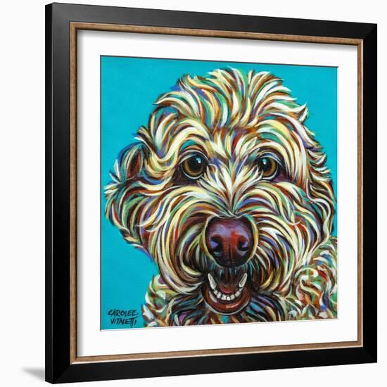 Kaleidoscope Dog IV-Carolee Vitaletti-Framed Premium Giclee Print