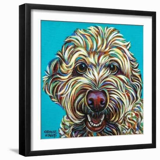 Kaleidoscope Dog IV-Carolee Vitaletti-Framed Premium Giclee Print