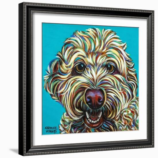 Kaleidoscope Dog IV-Carolee Vitaletti-Framed Premium Giclee Print