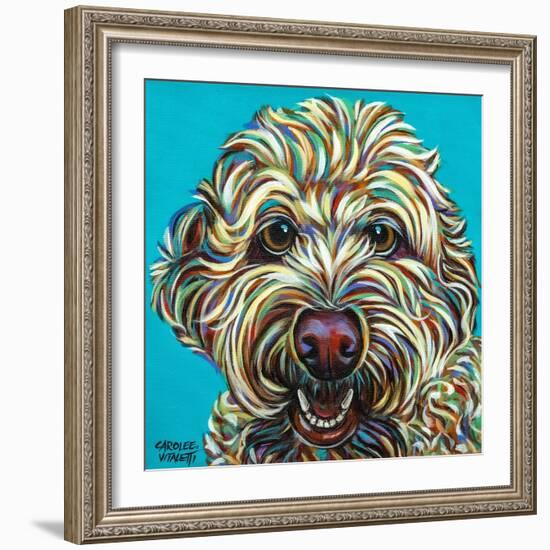 Kaleidoscope Dog IV-Carolee Vitaletti-Framed Art Print