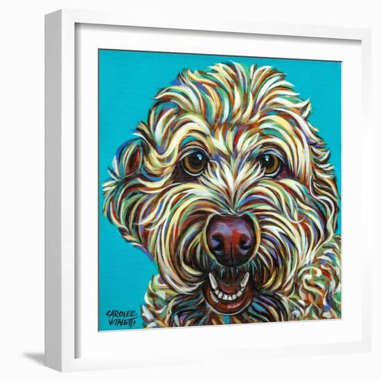 Kaleidoscope Dog IV-Carolee Vitaletti-Framed Art Print