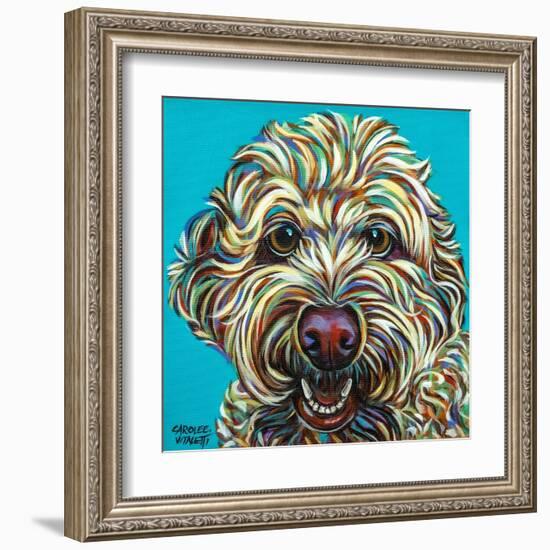 Kaleidoscope Dog IV-Carolee Vitaletti-Framed Art Print