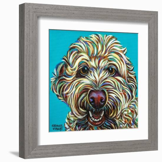 Kaleidoscope Dog IV-Carolee Vitaletti-Framed Art Print