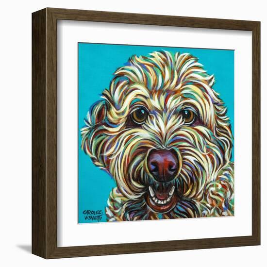 Kaleidoscope Dog IV-Carolee Vitaletti-Framed Art Print