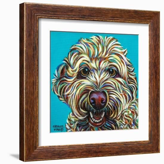 Kaleidoscope Dog IV-Carolee Vitaletti-Framed Art Print