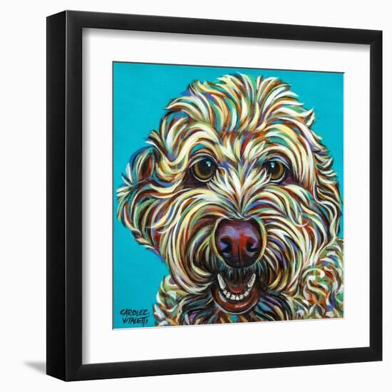 Kaleidoscope Dog IV-Carolee Vitaletti-Framed Art Print