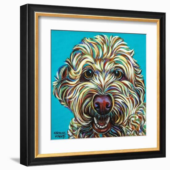 Kaleidoscope Dog IV-Carolee Vitaletti-Framed Art Print