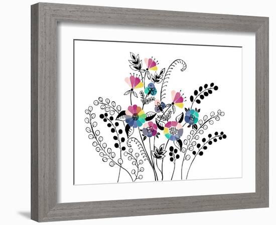 Kaleidoscope Garden-null-Framed Premium Giclee Print