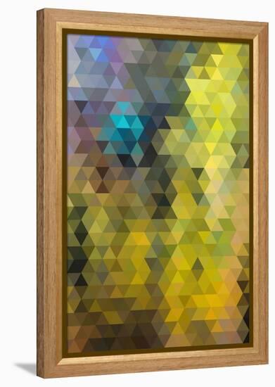 Kaleidoscope Geometric Pattern-H2Oshka-Framed Stretched Canvas