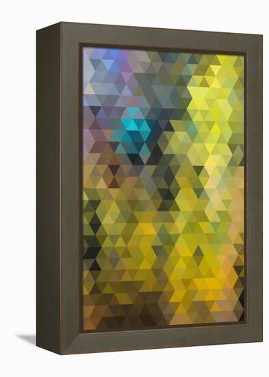 Kaleidoscope Geometric Pattern-H2Oshka-Framed Stretched Canvas