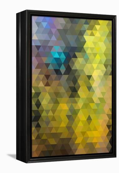 Kaleidoscope Geometric Pattern-H2Oshka-Framed Stretched Canvas