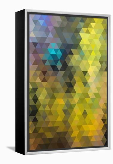 Kaleidoscope Geometric Pattern-H2Oshka-Framed Stretched Canvas