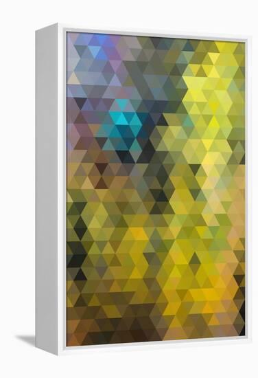 Kaleidoscope Geometric Pattern-H2Oshka-Framed Stretched Canvas