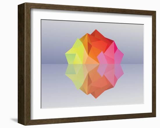 Kaleidoscope Iceberg-null-Framed Art Print