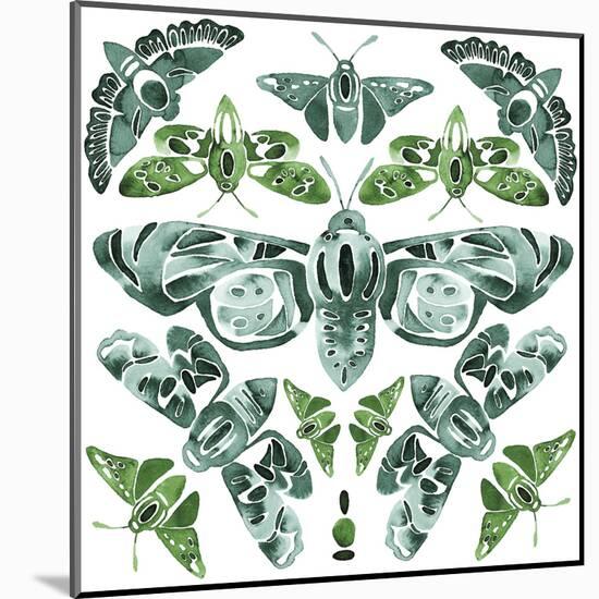 Kaleidoscope Moths-Kristine Hegre-Mounted Giclee Print