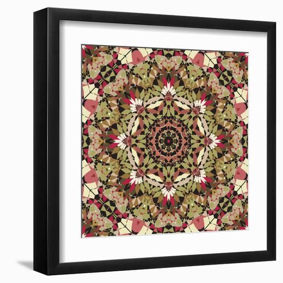 Kaleidoscope Pattern-natbasil-Framed Art Print