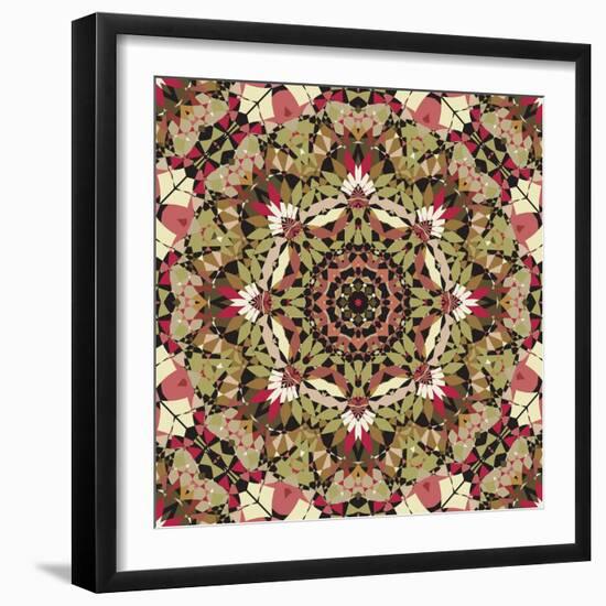 Kaleidoscope Pattern-natbasil-Framed Art Print