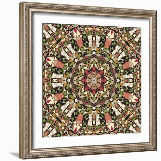Kaleidoscope Pattern-natbasil-Framed Art Print