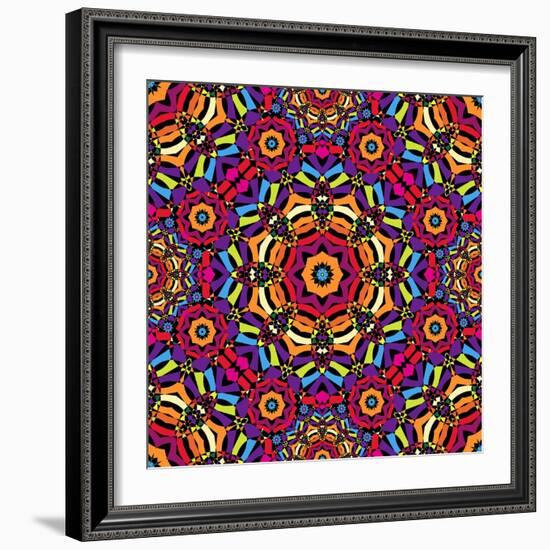 Kaleidoscope Pattern-natbasil-Framed Art Print