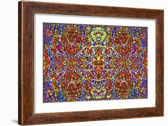 Kaleidoscope Smash-Ray2012-Framed Art Print