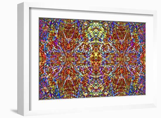 Kaleidoscope Smash-Ray2012-Framed Art Print