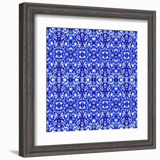 Kaleidoscope Texture Pattern-Medusa81-Framed Art Print