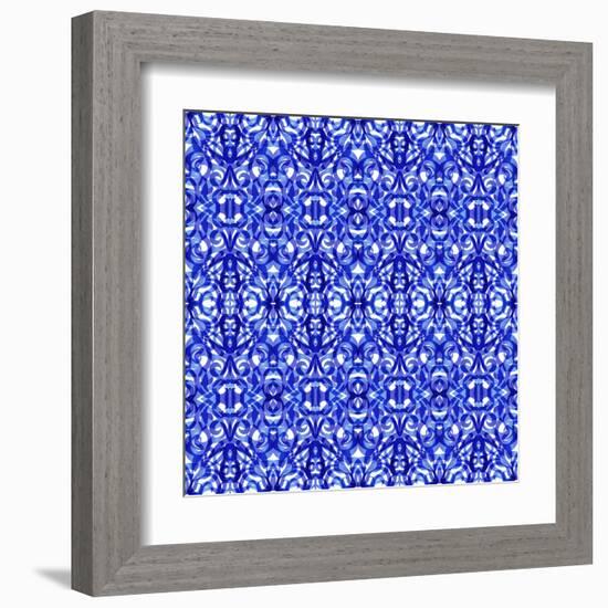 Kaleidoscope Texture Pattern-Medusa81-Framed Art Print