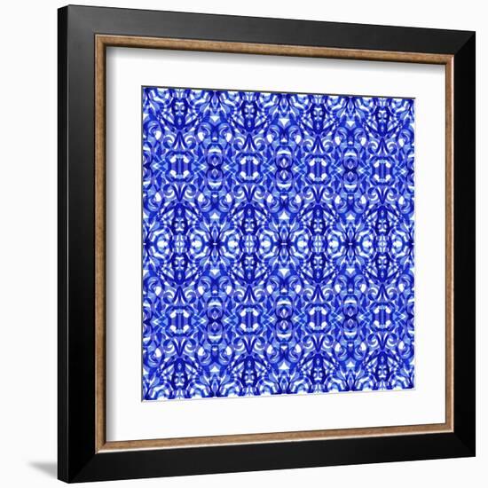 Kaleidoscope Texture Pattern-Medusa81-Framed Art Print