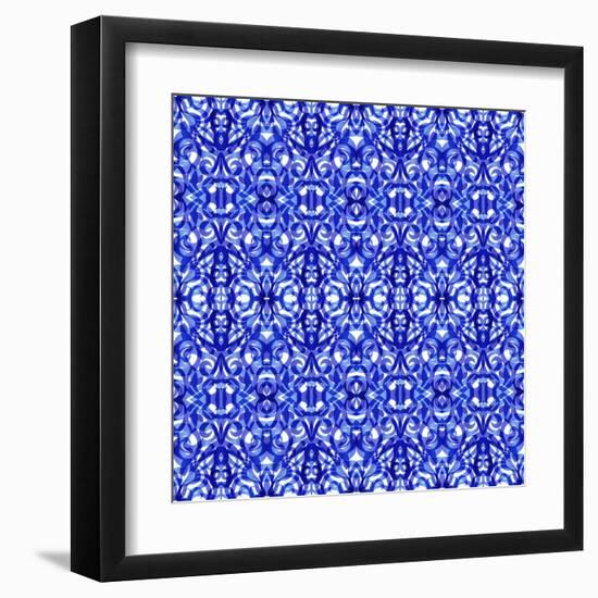 Kaleidoscope Texture Pattern-Medusa81-Framed Art Print