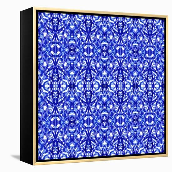 Kaleidoscope Texture Pattern-Medusa81-Framed Stretched Canvas